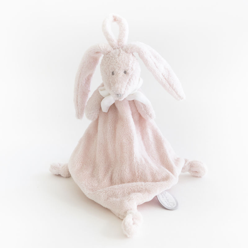  flore lapin attache-sucette rose pâle 